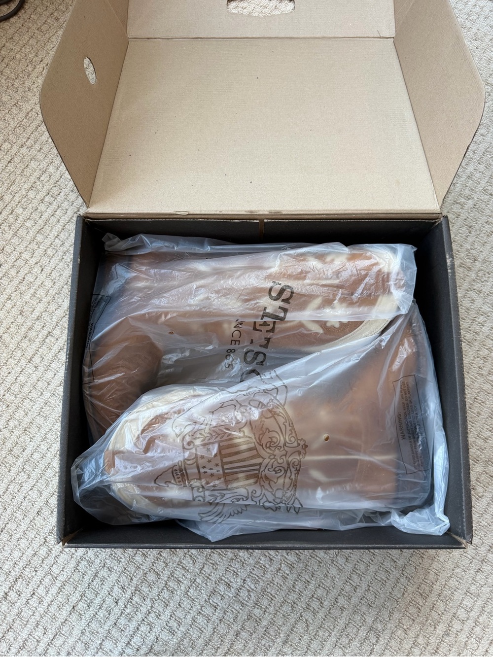 THE GREAT x Stetson Tan Floral Suede Cowboy Boots - Picture 3 of 6